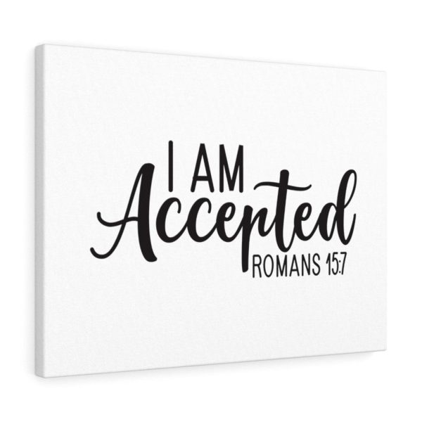 Scripture Canvas Accepted Romans 15:7 Christian Wall Art Bible Verse Meaningful Framed Prints, Canvas Paintings - Image 4