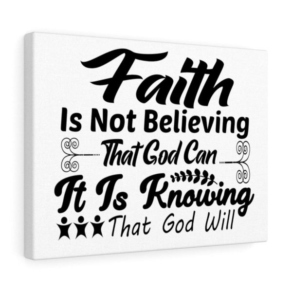 Scripture Canvas Faith Is Not Believing It Is Knowing Christian Wall Art Bible Verse Meaningful Framed Prints, Canvas Paintings - Image 3