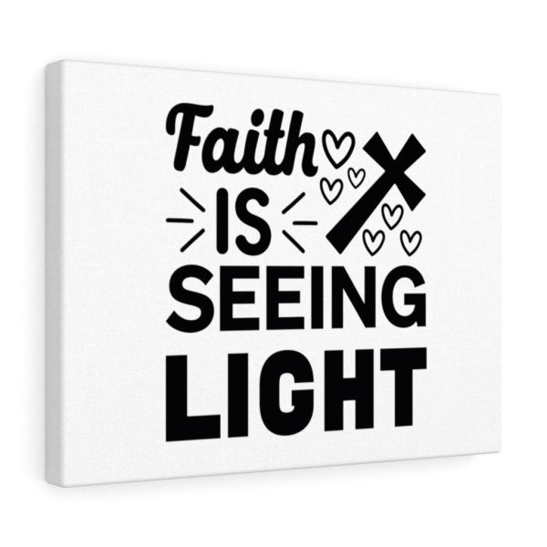 Scripture Canvas Faith Is Seeing Light Christian Wall Art Bible Verse Meaningful Framed Prints, Canvas Paintings - Image 3