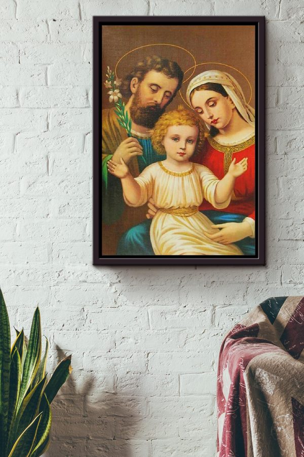 Jesus Family Christian Gift For Christmas Decor Son Of God Framed Canvas Framed Prints, Canvas Paintings - Image 2