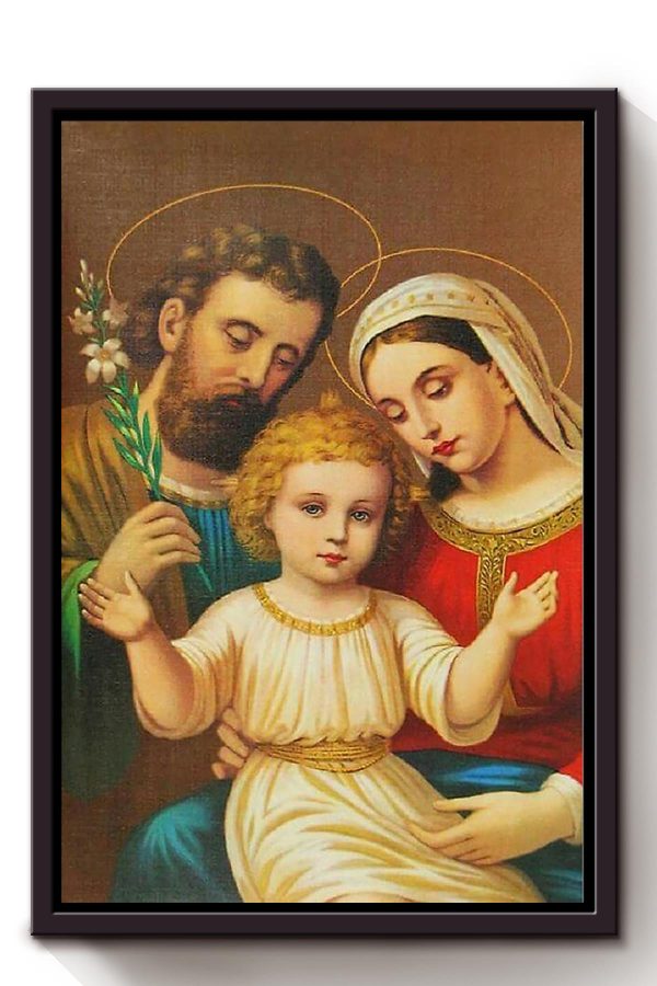 Jesus Family Christian Gift For Christmas Decor Son Of God Framed Canvas Framed Prints, Canvas Paintings