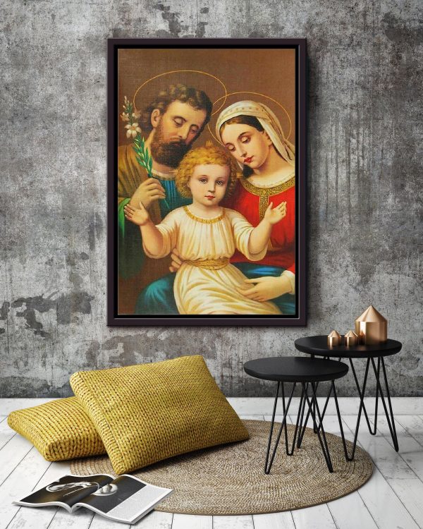 Jesus Family Christian Gift For Christmas Decor Son Of God Framed Canvas Framed Prints, Canvas Paintings - Image 4