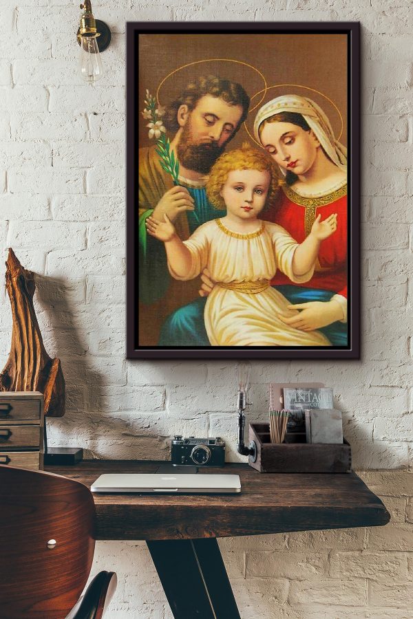 Jesus Family Christian Gift For Christmas Decor Son Of God Framed Canvas Framed Prints, Canvas Paintings - Image 3