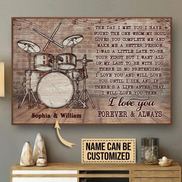 Personalized Canvas Painting Frames Drum Band The Day I Met You Framed Prints, Canvas Paintings