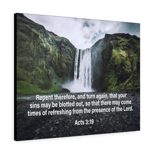 Bible Verse Canvas The Presence of The Lord Acts 3:19 Christian Framed Prints, Canvas Paintings - Image 3