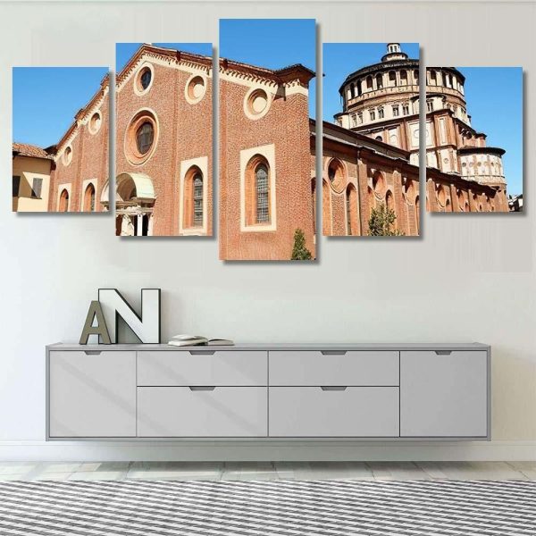 Dominican Convent Church Santa Maria Delle Last Supper Christian Premium Multi Canvas Prints, Multi Piece Panel Canvas Luxury Gallery Wall Fine Art Print - Image 8