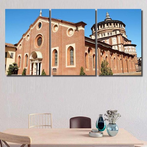 Dominican Convent Church Santa Maria Delle Last Supper Christian Premium Multi Canvas Prints, Multi Piece Panel Canvas Luxury Gallery Wall Fine Art Print - Image 5