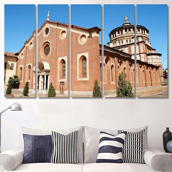 Dominican Convent Church Santa Maria Delle Last Supper Christian Premium Multi Canvas Prints, Multi Piece Panel Canvas Luxury Gallery Wall Fine Art Print - Image 7