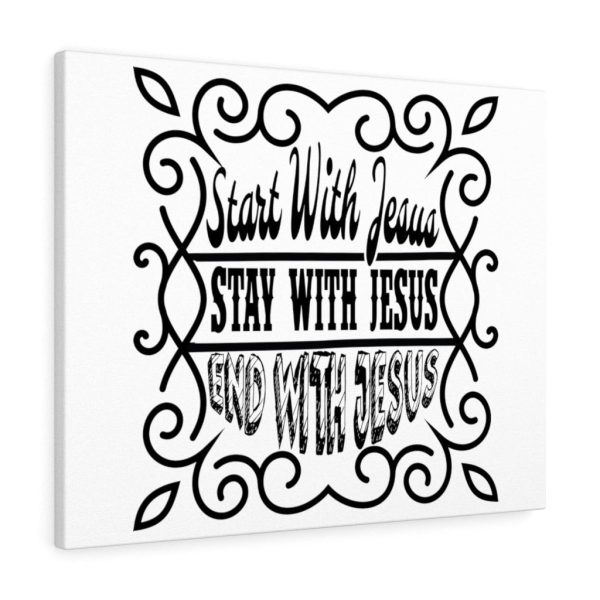 Scripture Canvas Start With Jesus Christian Meaningful Framed Prints, Canvas Paintings