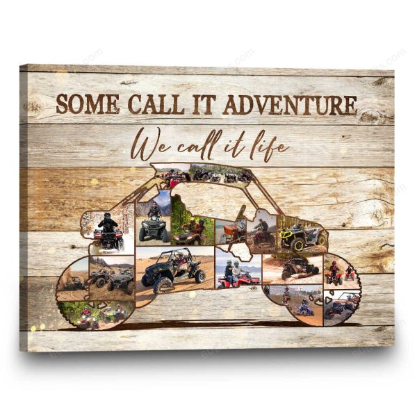 Customized ATV UTV RZR Photo Collage Canvas Birthday Gift, Family Gift Ideas - Personalized Canvas Print Wall Art Home Decor