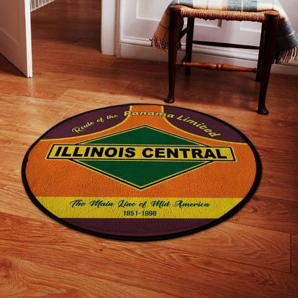 Icr Living Room Round Mat Circle Rug Illinois Central Railroad