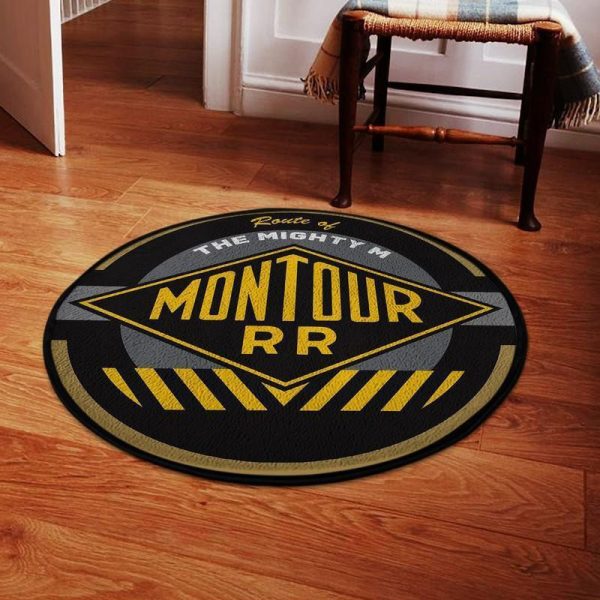 Montour Round Mat Montour Railroad Round Floor Mat Room Rugs Carpet Outdoor Rug Washable Rugs