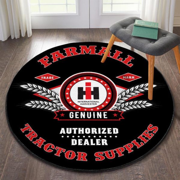 Farmall Tractor Round Mat Round Floor Mat Room Rugs Carpet Outdoor Rug Washable Rugs - Image 2