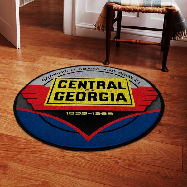 Central Of Georgia Railroad Railway Round Mat Round Floor Mat Room Rugs Carpet Outdoor Rug Washable Rugs - Image 2