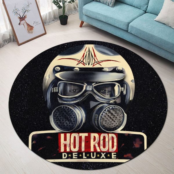 Hot Rod Deluxe Round Mat Round Floor Mat Room Rugs Carpet Outdoor Rug Washable Rugs - Image 2