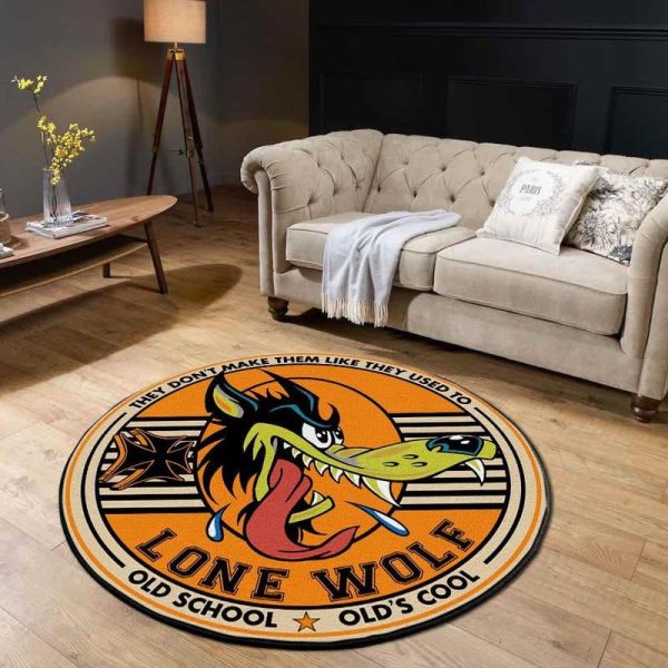 American Hot Rod Round Mat Round Floor Mat Room Rugs Carpet Outdoor Rug Washable Rugs - Image 3