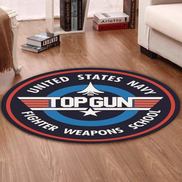 Topgun Living Room Round Mat Circle Rug Top Gun Maverick - Image 2