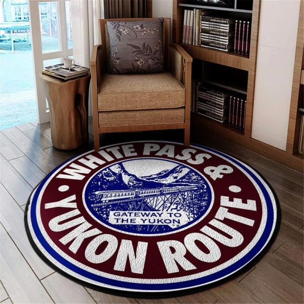 Wpy Living Room Round Mat Circle Rug White Pass And Yukon Route - Image 2