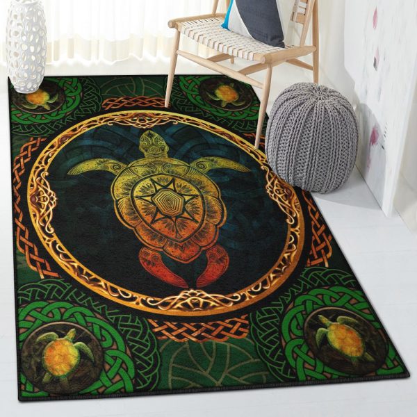 Sea Turtle Turtle Soft Rug Rectangle Rugs Washable Area Rug Non-Slip Carpet For Living Room Bedroom