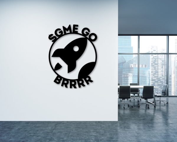 Gme Go Brrr, To The Moon, Office Sign, Custom Metal Sign, Wallstreet S - Image 2