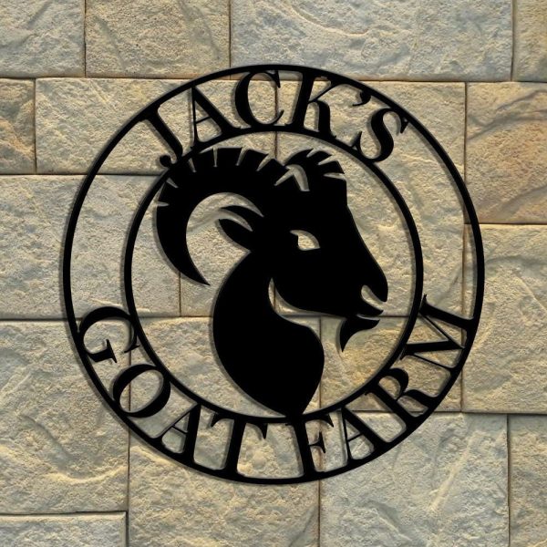 Goat Farm Theme Sign Wall Art, Goat Farm Sign, Goat Farm Metal Sign, M