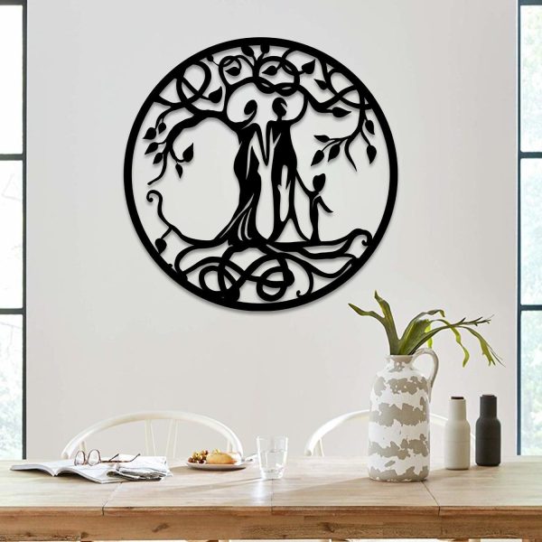 Mom, Dad And Kid Tree Of Life Metal Sign, Wedding Gift Laser Cut Metal - Image 3