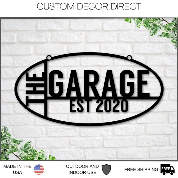 here PrintPrint Custom Garage Sign, The Garage Est Sign, Personaliz