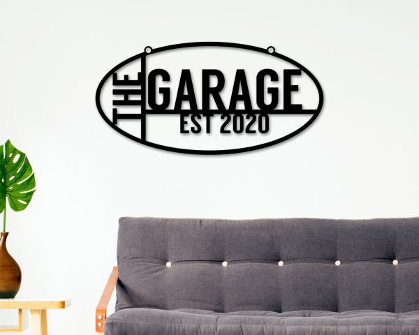 here PrintPrint Custom Garage Sign, The Garage Est Sign, Personaliz - Image 2