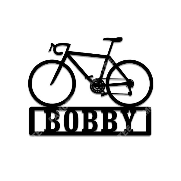 Personalized Name Bike Metal Art, Fahrrad Wall Decoration, Metal Laser - Image 2