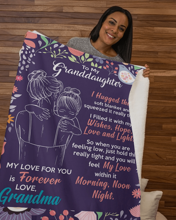 Personalized Blanket - To My Granddaughter Blanket From Grandma - Chri - Image 5