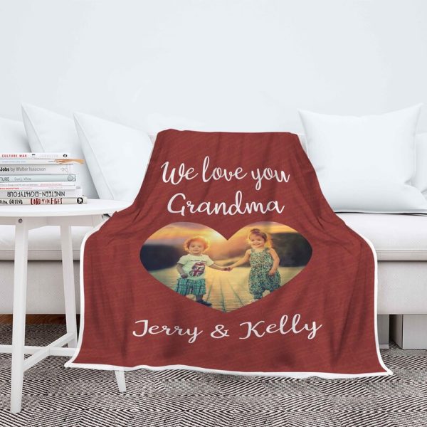 Custom Photo Blanket for Grandma Custom Grandma Gifts From Grandchildr - Image 6