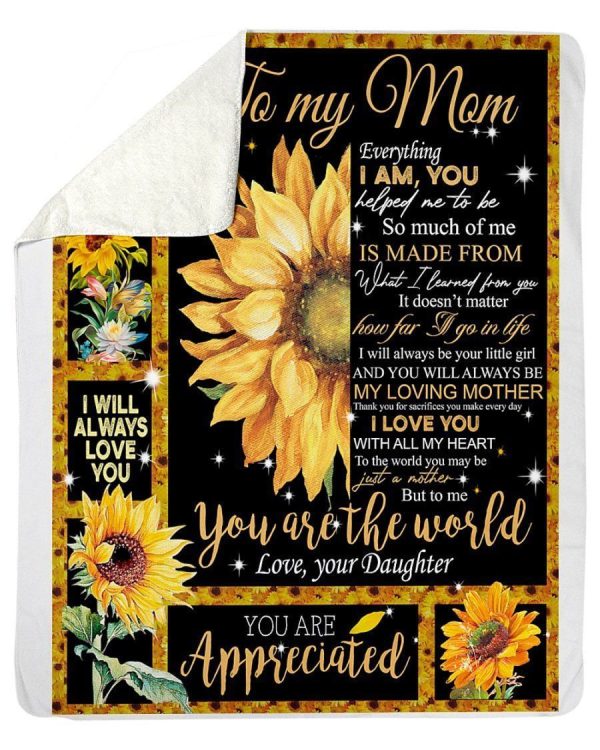 Birthday Gift For Mom I Will Always Love You Fleece Blanket