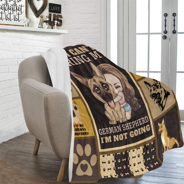 If I Can't Bring My German Shepherd Dog Fleece Blanket - Image 5