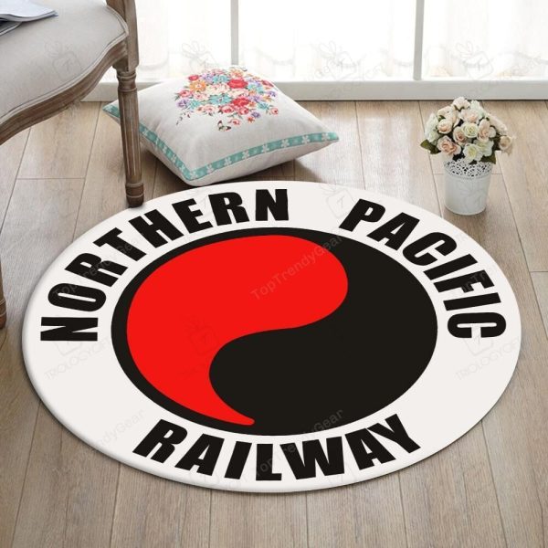 Northern Round Mat Northern Pacific Railway Round Floor Mat Room Rugs Carpet Outdoor Rug Washable Rugs - Image 2