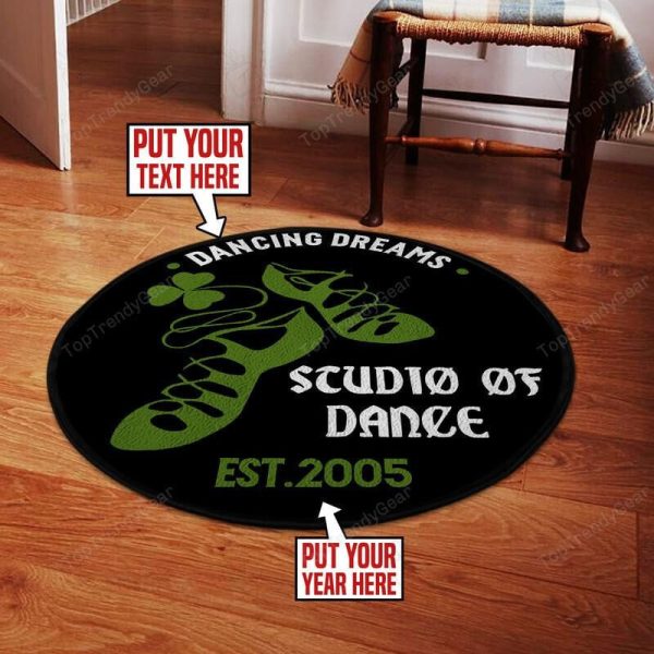 Personalized Irish Dancing Round Mat Round Floor Mat Room Rugs Carpet Outdoor Rug Washable Rugs - Image 2