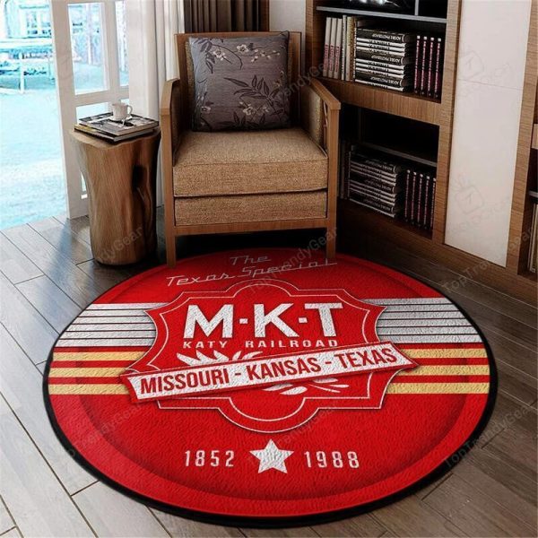 Katymkt Round Mat Katy Railroad Mkt Round Floor Mat Room Rugs Carpet Outdoor Rug Washable Rugs - Image 2