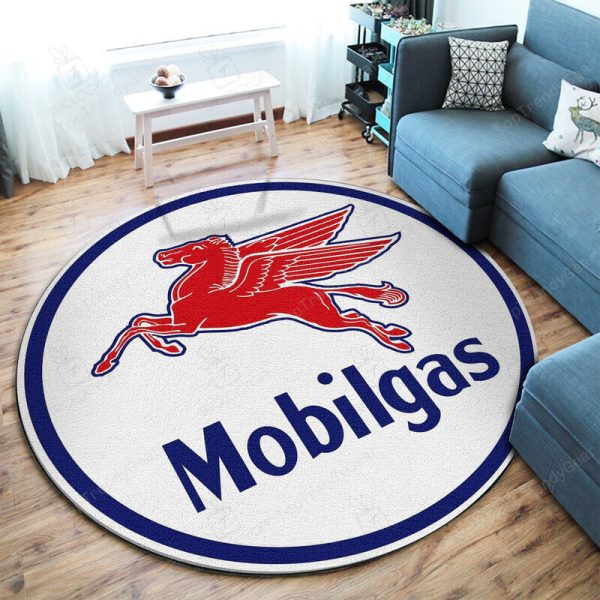 Hot Rod Gasoline Vintage Round Mat Round Floor Mat Room Rugs Carpet Outdoor Rug Washable Rugs - Image 2