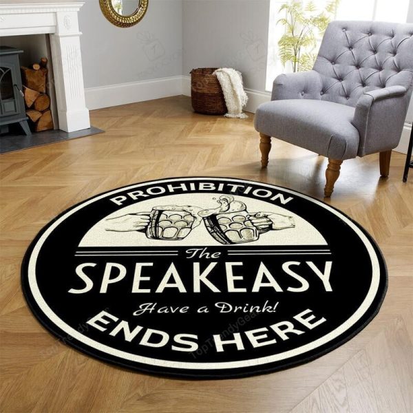 Prohibition Ends Here Round Mat Round Floor Mat Room Rugs Carpet Outdoor Rug Washable Rugs - Image 2