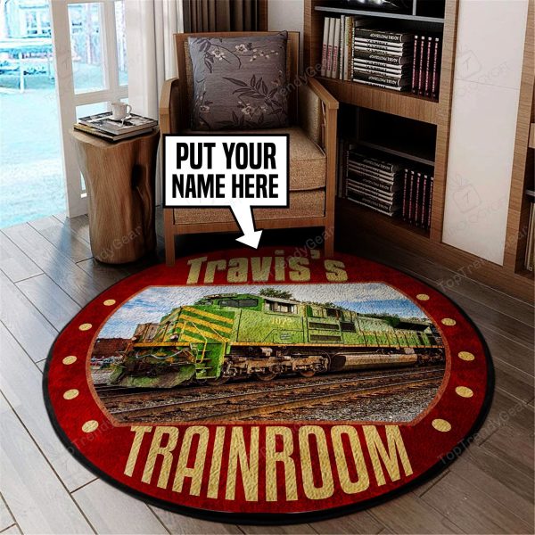 Personalized Itc Illinois Terminal Railroad Round Mat Round Floor Mat Room Rugs Carpet Outdoor Rug Washable Rugs - Image 2