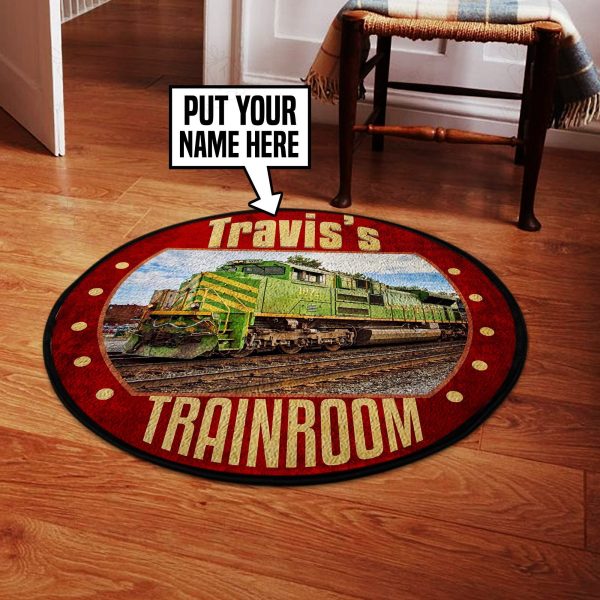 Personalized Itc Illinois Terminal Railroad Round Mat Round Floor Mat Room Rugs Carpet Outdoor Rug Washable Rugs