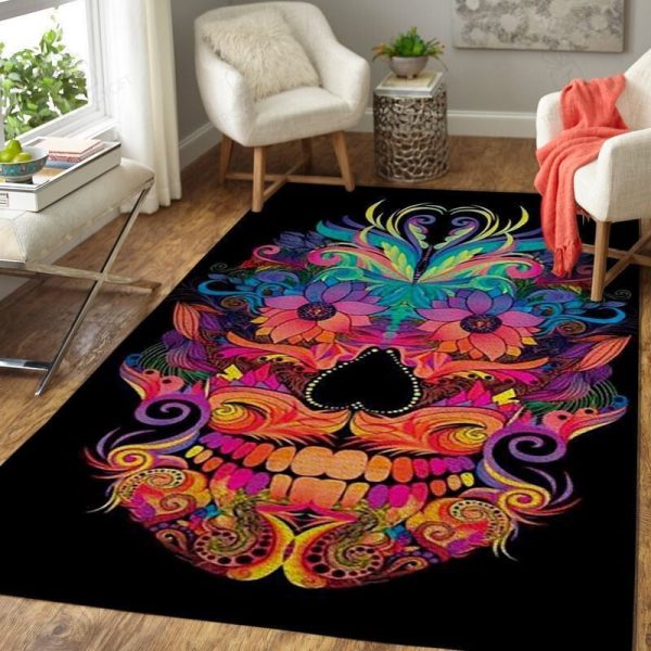 Beautiful Skull Area Special Floo Homefield Area Rugs For Living Room Rectangle Rug Bedroom Rugs Carpet Flooring Gift RS134548|Rosabella Print