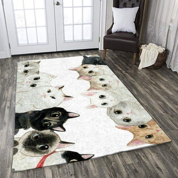 Cat Area Rugs For Living Room Rectangle Rug Bedroom Rugs Carpet Flooring Gift RS136297|Rosabella Print