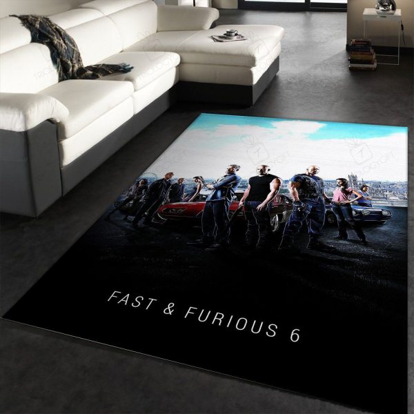 Fast Furious 6 Movie Rectangle Rug Decor Area Rugs For Living Room Bedroom Kitchen Rugs Home Carpet Flooring Rs013374 Print