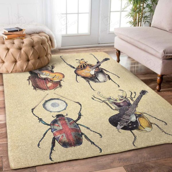 Guitar Rectangle Rug Decor Area Rugs For Living Room Bedroom Kitchen Rugs Home Carpet Flooring Rs014955 Print