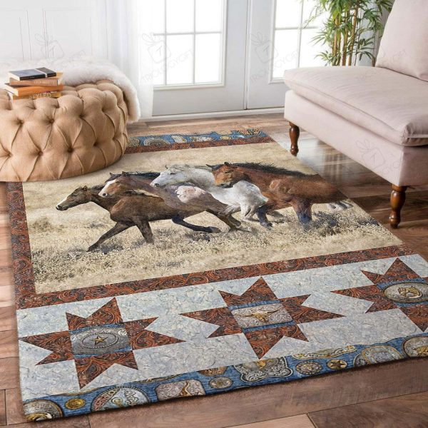 Horse Rectangle Rug Decor Area Rugs For Living Room Bedroom Kitchen Rugs Home Carpet Flooring Rs016037 Print