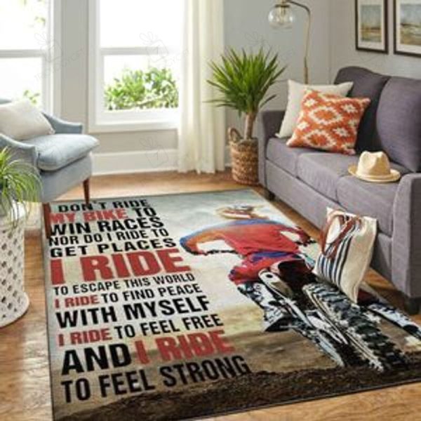 I Ride To Feel Free Rectangle Rug Decor Area Rugs For Living Room Bedroom Kitchen Rugs Home Carpet Flooring Rs016452 Print