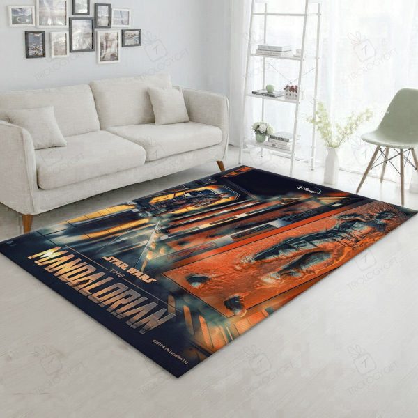 Mandalorian Baby Yoda Ver62 Us Gift Decor Rectangle Area Rugs Carpet For Living Room, Bedroom, Kitchen Rugs, Non-Slip Carpet Rp121755 Print