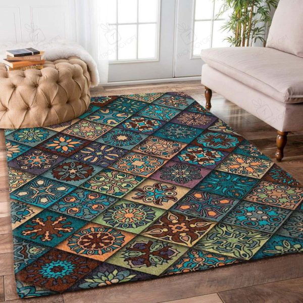 Mandala Rectangle Area Rugs Carpet For Living Room, Bedroom, Kitchen Rugs, Non-Slip Carpet Rp121690 Print