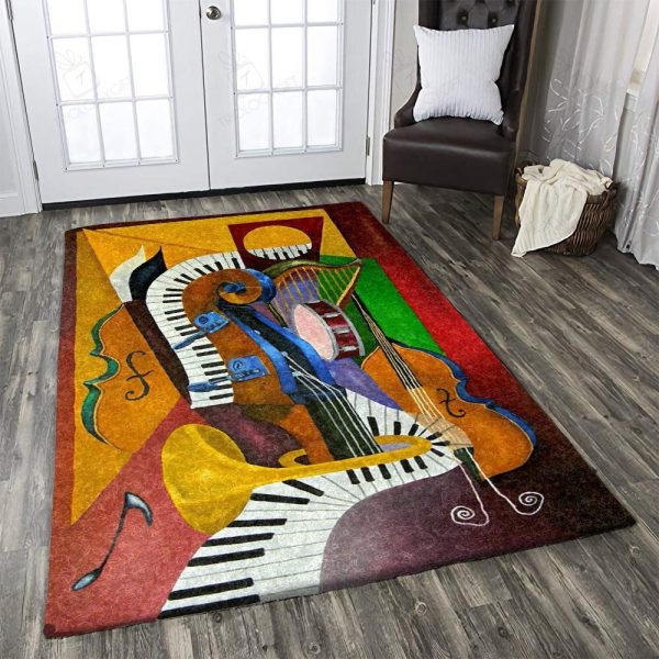 Music Rectangle Area Rugs Carpet For Living Room, Bedroom, Kitchen Rugs, Non-Slip Carpet Rp122691 Print